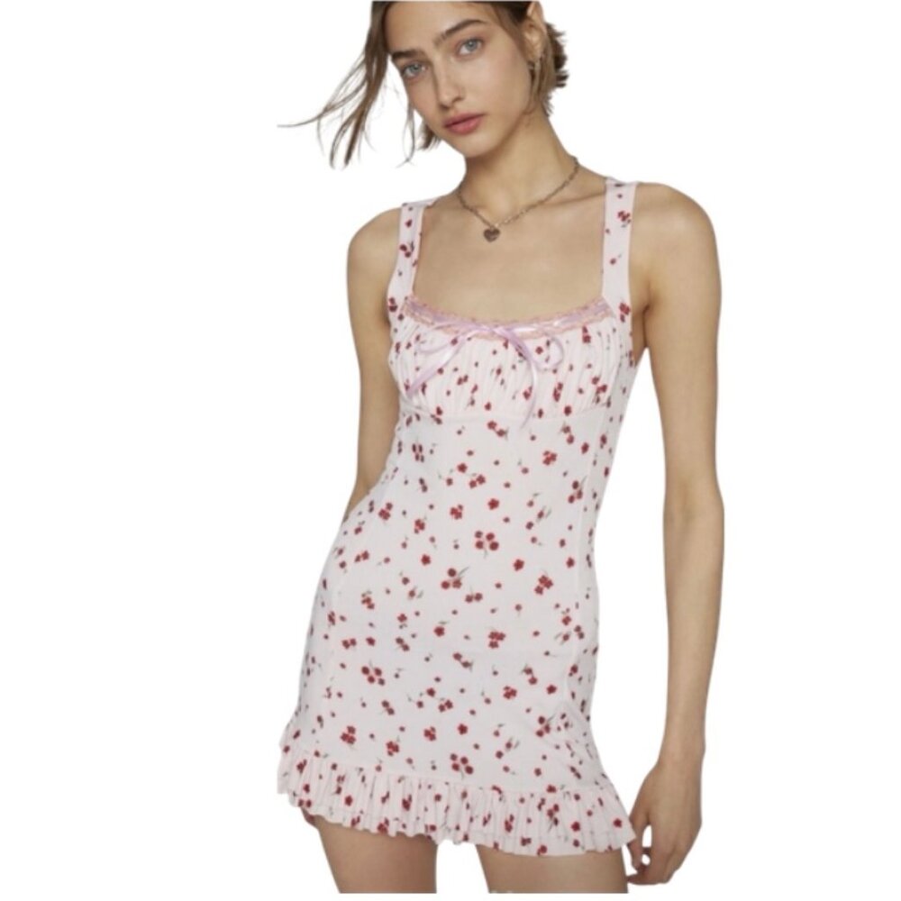Urban Outfitters Kimchi Blue Sienna Ribbon Mini Dress